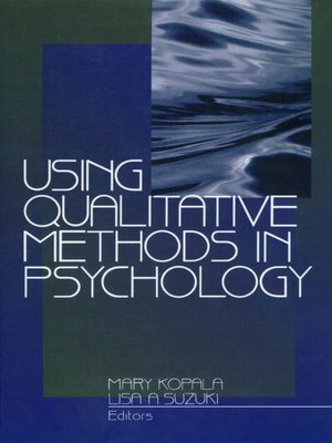 cover image of Using Qualitative Methods in Psychology